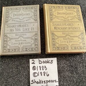 Shakespeare Miniature Hardcover Set - Gold & Gray Covers